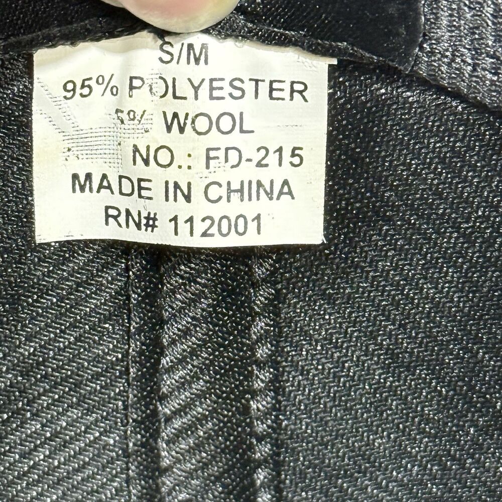 Milani Men Hat S/M Black 5% Wool 95 Polyester Designed in Italy - Picture 11 of 16